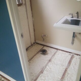 Bathroom Floor insulation