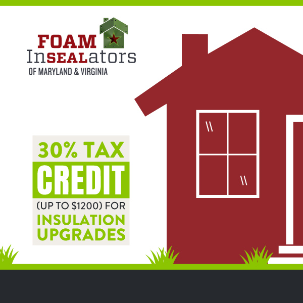 30% Tax Credit (up to $1200) for Insulation Upgrades