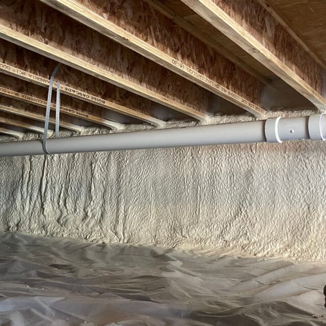 Spray Foam Insulation in a Crawl Space by Foam InSEALators in Annapolis, MD