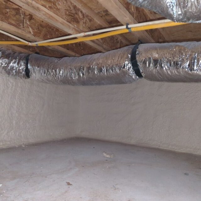 Spray Foam Insulation in a Crawl Space