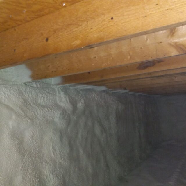 Spray Foam Insulation in a Crawl Space, Chevy Chase, MD